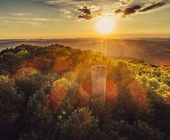 Katzenbuckelturm Aussicht | Rastplatz in Aussichtslage | Odenwald