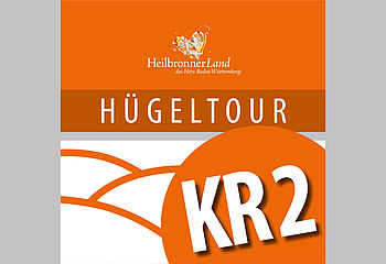 Routenplakette KR2 - Radtour "Hügeltour"