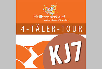 Routenplakette KJ7 - 4-Täler-Tour
