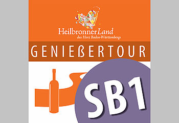 Routenplakette SB1 - Genießertour Schozachtal