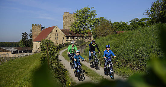 Radfahren auf dem Württemberger Weinradweg