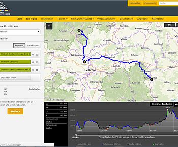 Radtourenplaner Baden-Württemberg - Tourenplanung leicht gemacht Radtourenplaner Baden-Württemberg - Tourenplanung leicht gemacht