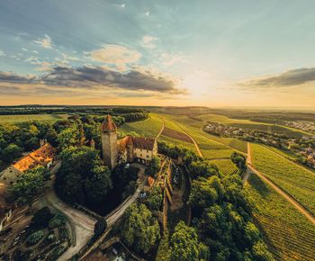 Schloss Stocksberg und das Zabergäu aus der Vogelperspektive | Brackenheim | HeilbronnerLand