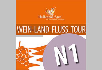 Routenplakette N1 - Wein-Land-Fluss-Tour